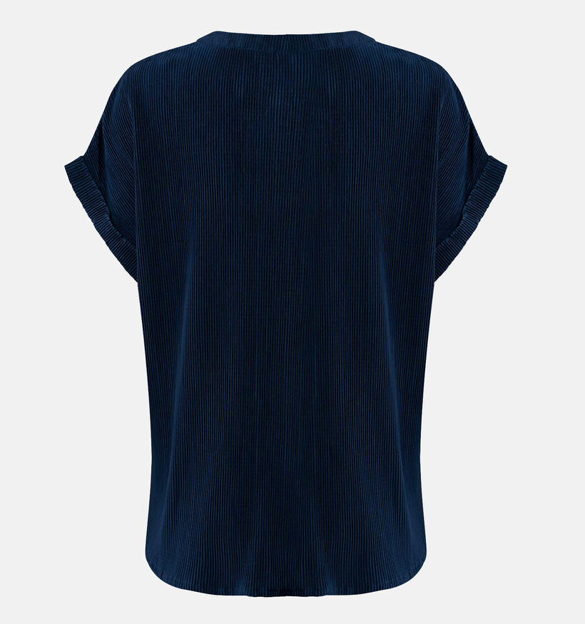 Mexx Stand Collar T-shirt en Bleu pour femmes (342488)