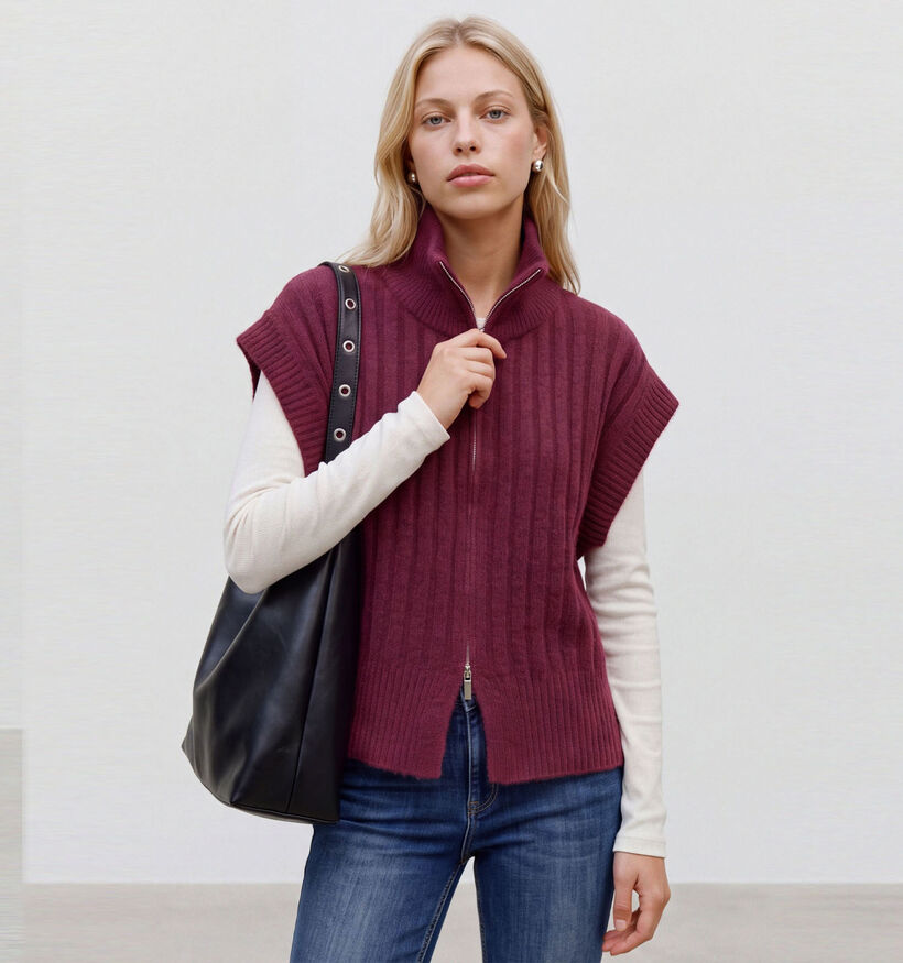 Vero Moda Bang Gilet en Bordeaux pour femmes (377629)