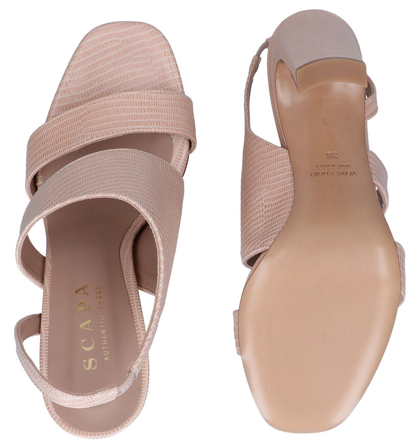 Scapa Nude Sandalen in leer (288858)