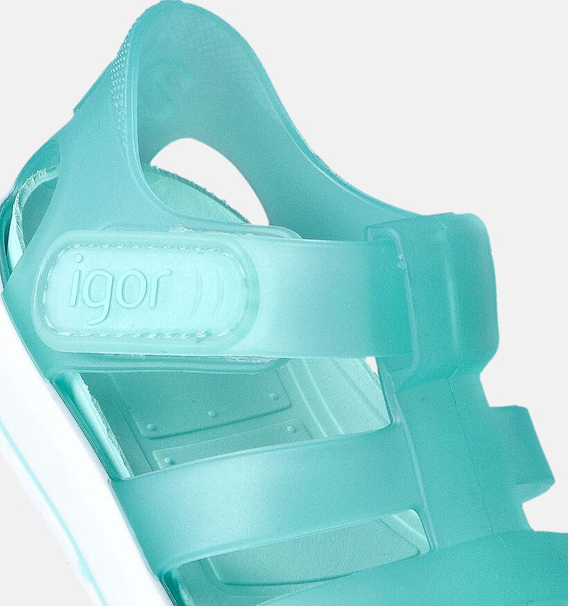 Igor Chaussures d'eau en Vert pour filles, garçons (356216)