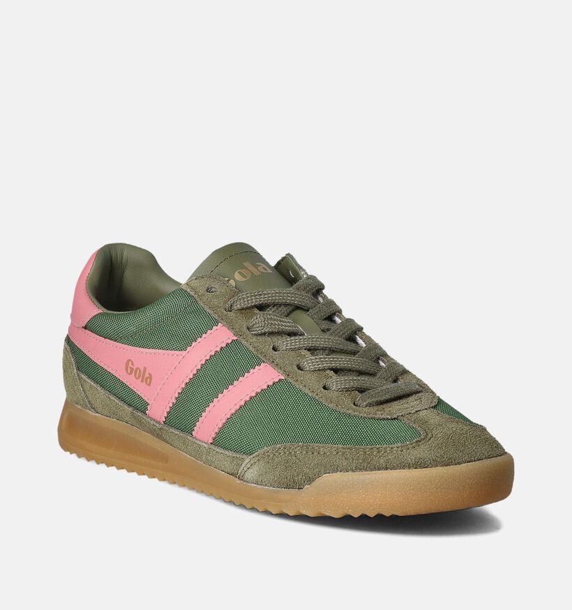 Gola Tornado CLB623 Kaki Sneakers voor dames (351177) - geschikt voor steunzolen