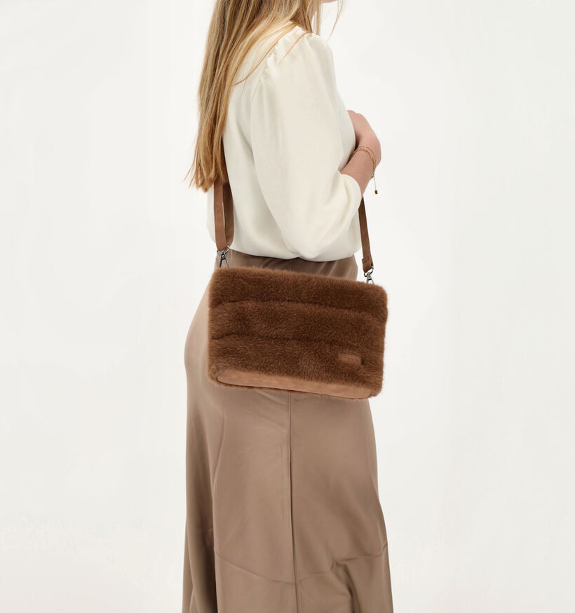 ZEBRA Sac porté croisé en Marron pour femmes (366010)