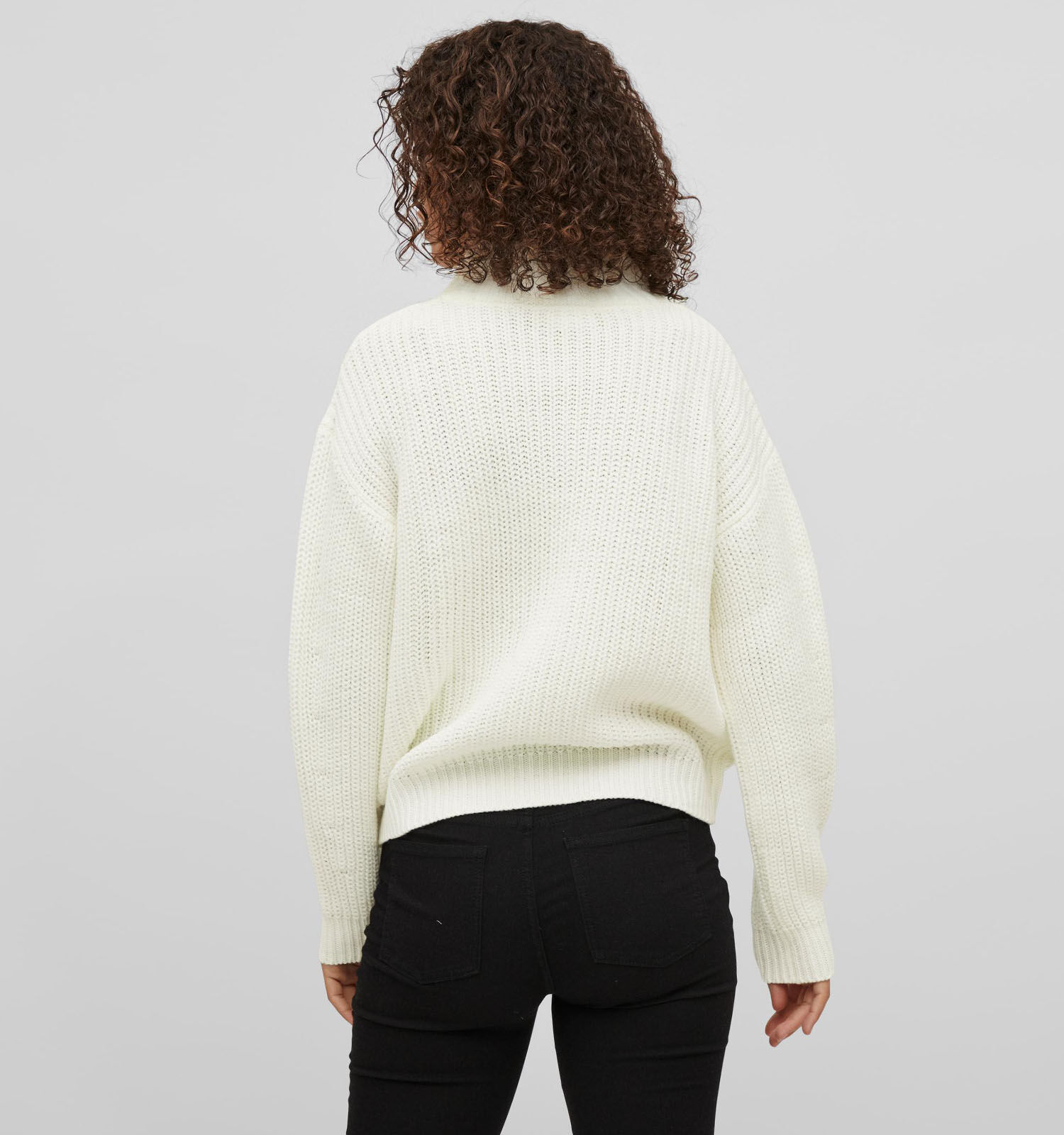 Vila High Neck Witte Trui Dames Truien Online op TORFS.BE