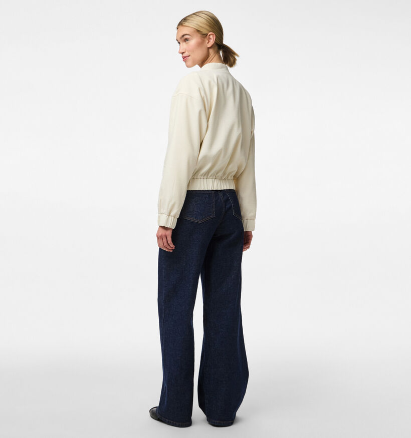 Pieces Annie Veste bomber en Écru pour femmes (351118)