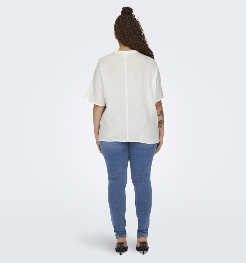 ONLY Carmakoma Thyra Blouse en Blanc pour femmes (343491)