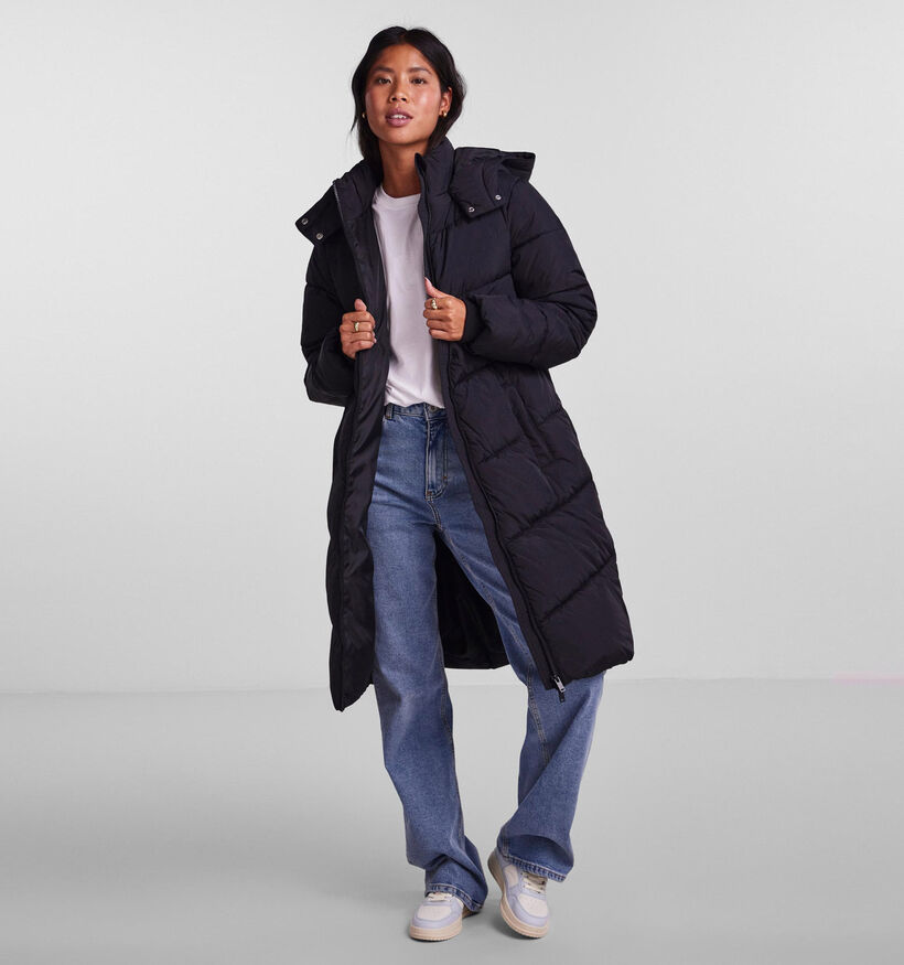 Pieces Jamilla Zwarte Puffer jas voor dames (332852)