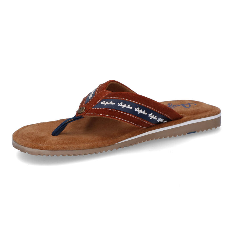 Australian Azurro Cognac Teenslippers voor heren (306717)