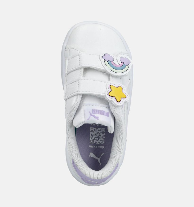 Puma Smash 3.0 Baskets basses en Blanc pour filles (375587) - pour semelles orthop&eacute;diques