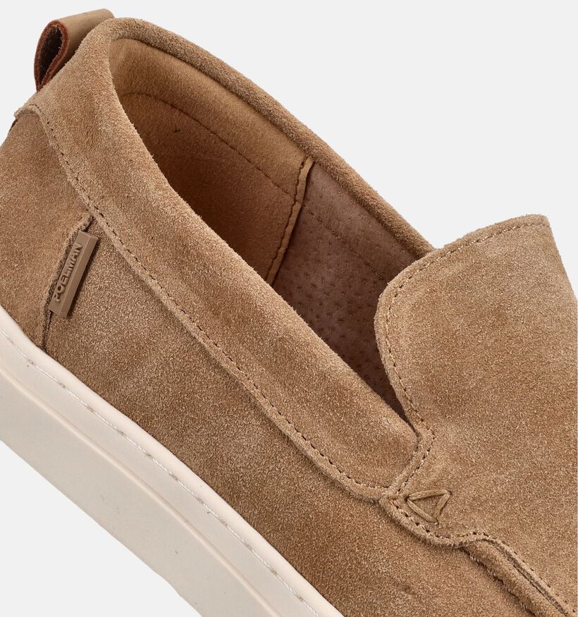 Poelman Taupe Mocassins voor heren (385872) - geschikt voor steunzolen