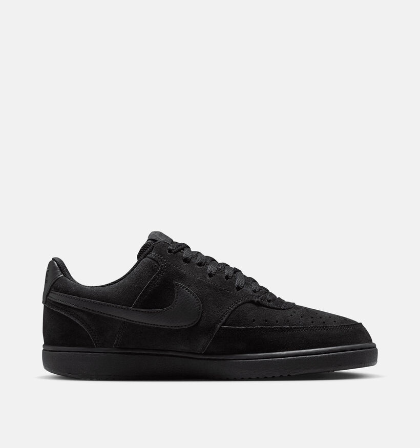 Nike Court Vision Baskets basses en Noir pour hommes (376136)