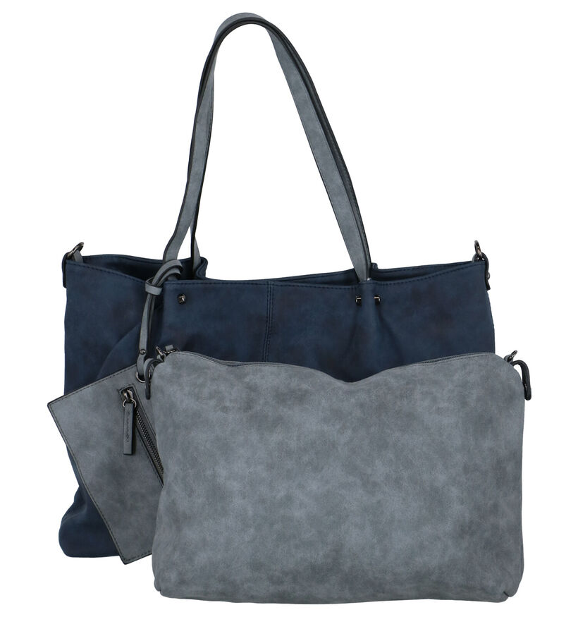 Emily & Noah Donkergrijze Bag in Bag Shopper in kunstleer (260911)