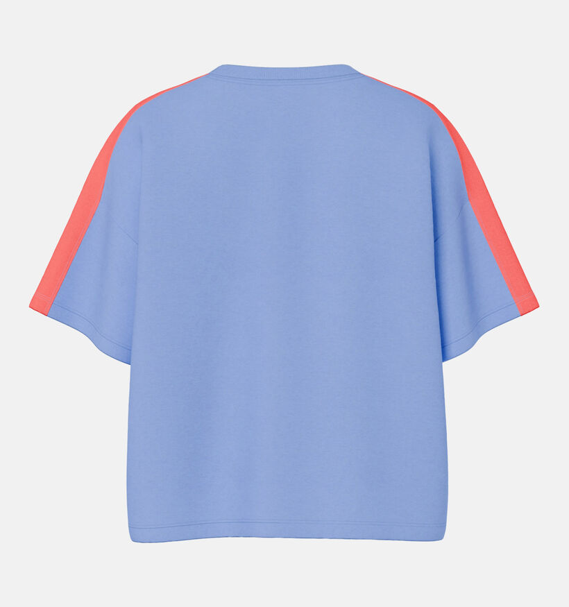 Pieces Chilli Summer Blauwe/Oranje T-shirt voor dames (367055)