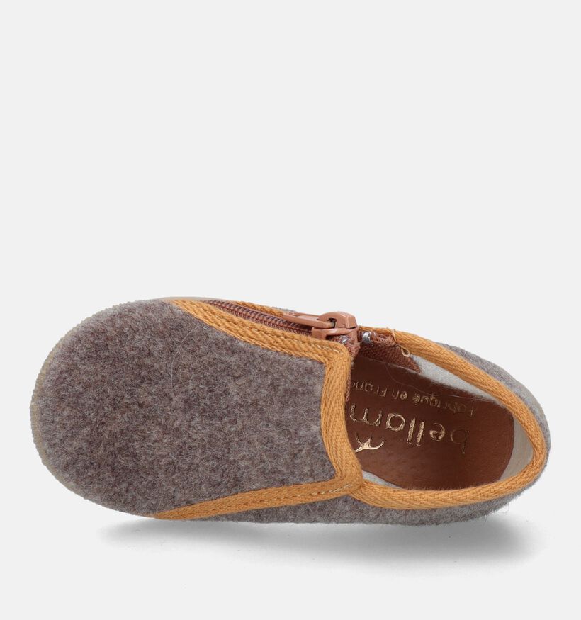 Bellamy Alpha Beige Pantoffels voor jongens, meisjes (332453)