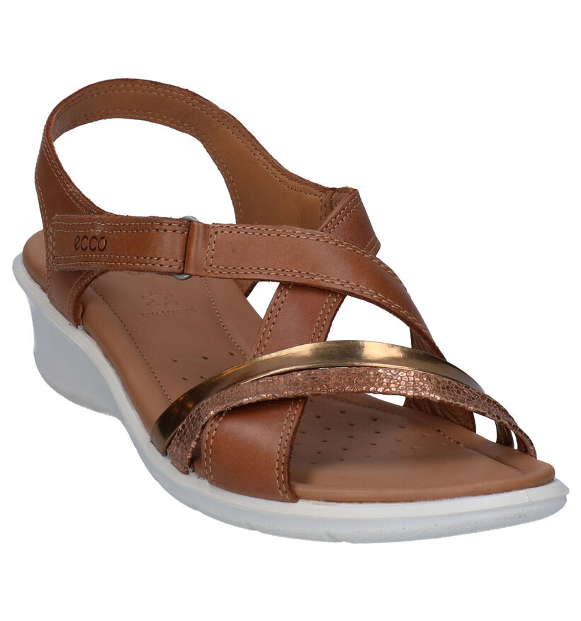 ECCO Felicia Cognac Sandalen in leer (287319)