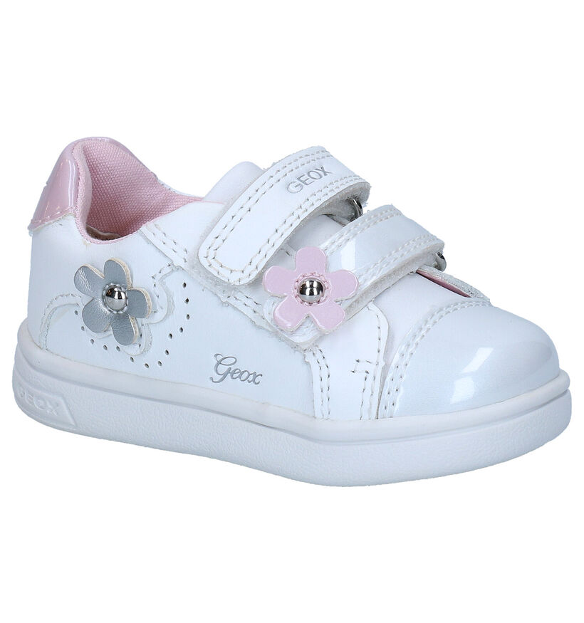 Geox Dj Rock Chaussures pour bébé en Blanc en cuir (286933)