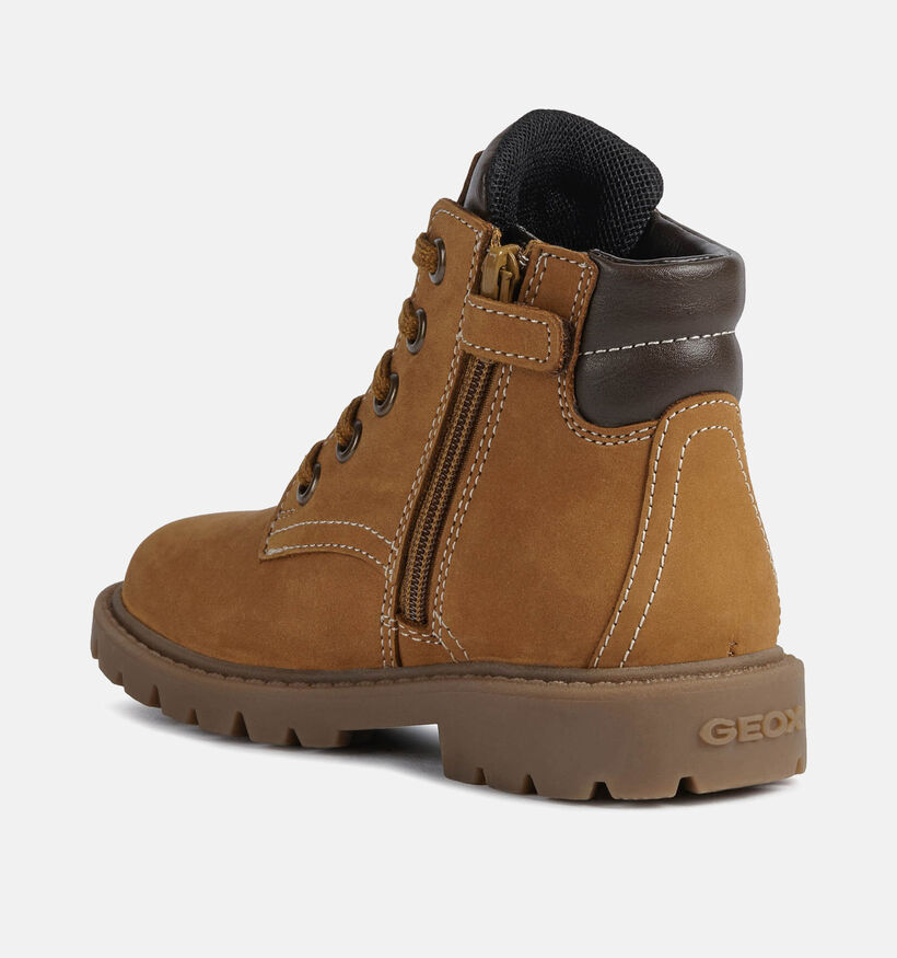 Geox Shaylax Bottines en Naturel pour garçons (344555) - pour semelles orthopédiques