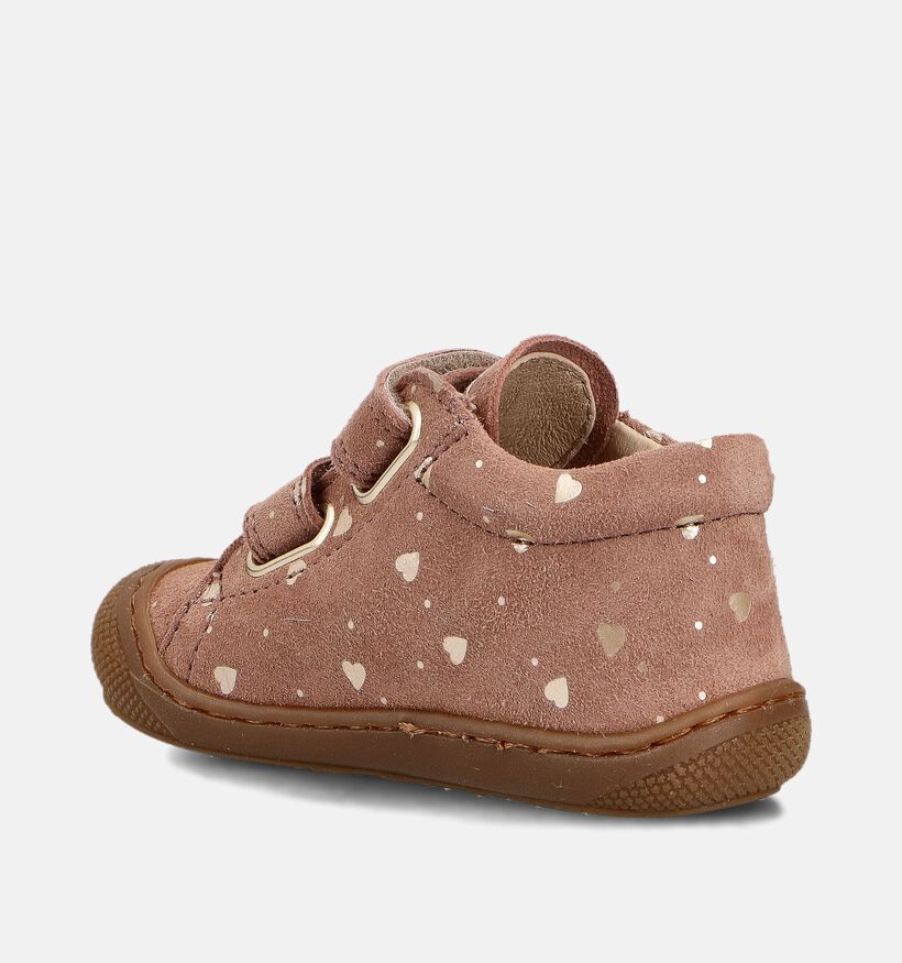 Naturino Cocoon Suede Roze Boots met Velcro voor meisjes (380139) - geschikt voor steunzolen