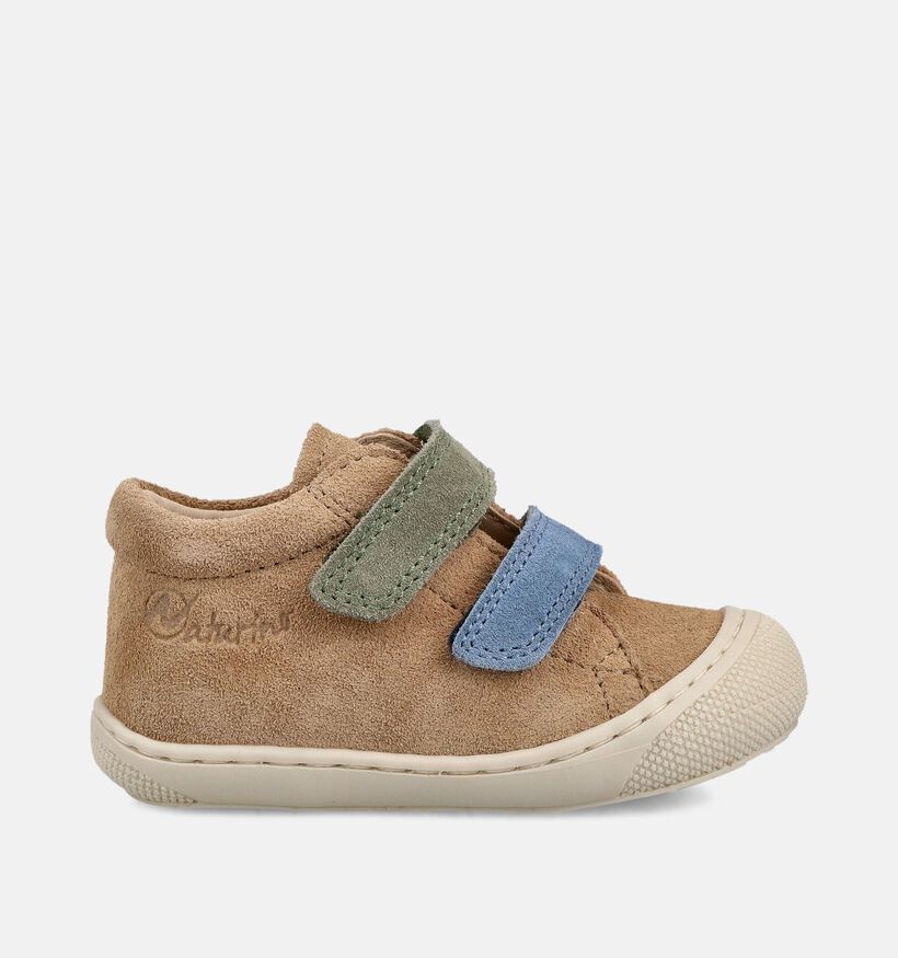 Naturino Corkel Suede VL Bruine Babyschoenen voor meisjes, jongens (371629) - geschikt voor steunzolen