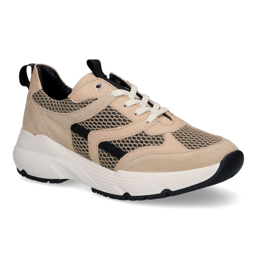 Tango Kaylee Beige Sneakers voor dames (308115) - geschikt voor steunzolen