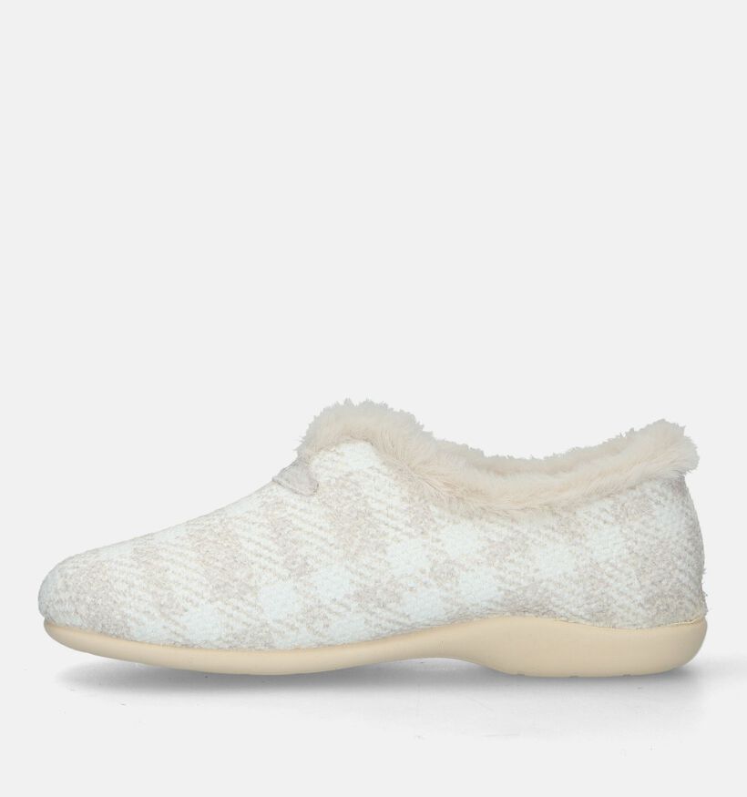 River Woods Niama Pantoufles à carreaux en Gris pour femmes (347366)