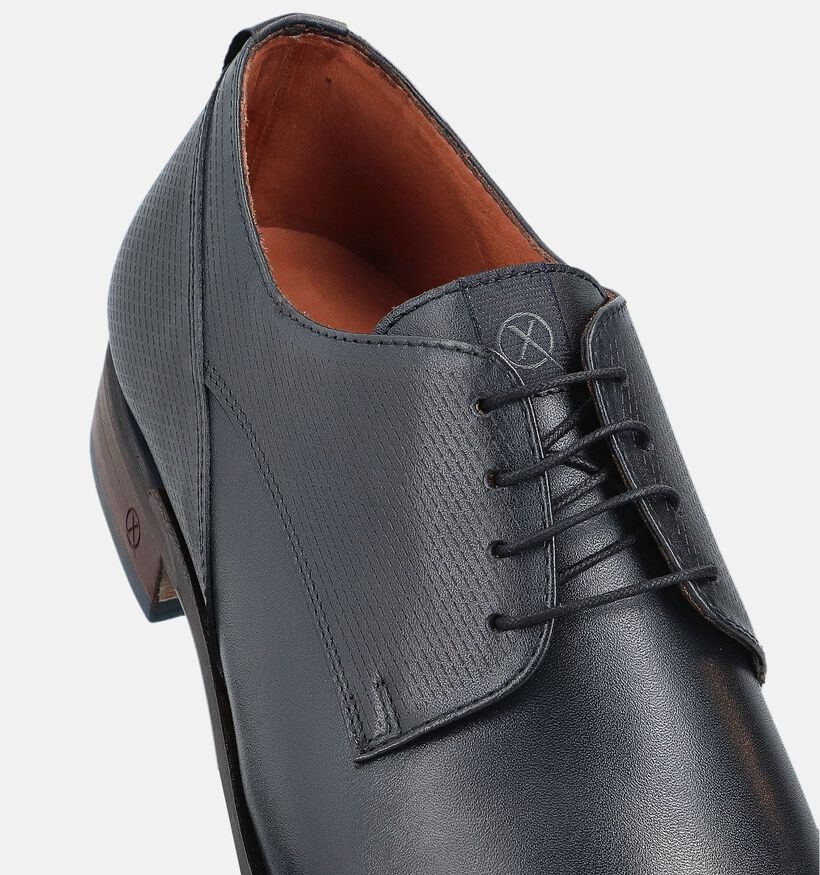 Ambiorix Gabriello Donkerblauwe Veterschoenen voor heren (372868)