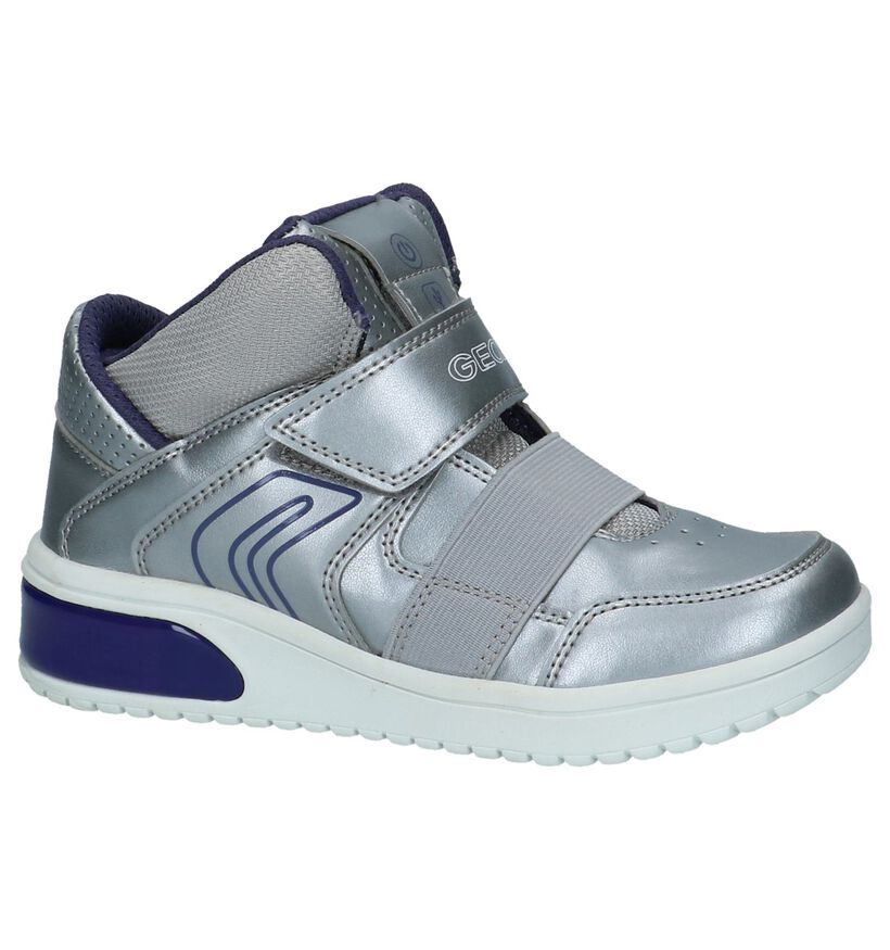 Geox Baskets basses en Argent en simili cuir (232713)