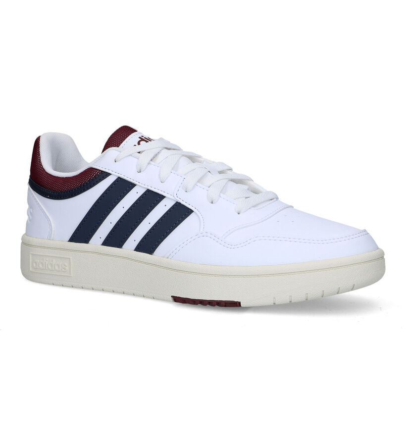 adidas Hoops 3.0 Baskets en blanc pour hommes (324912) - pour semelles orthopédiques