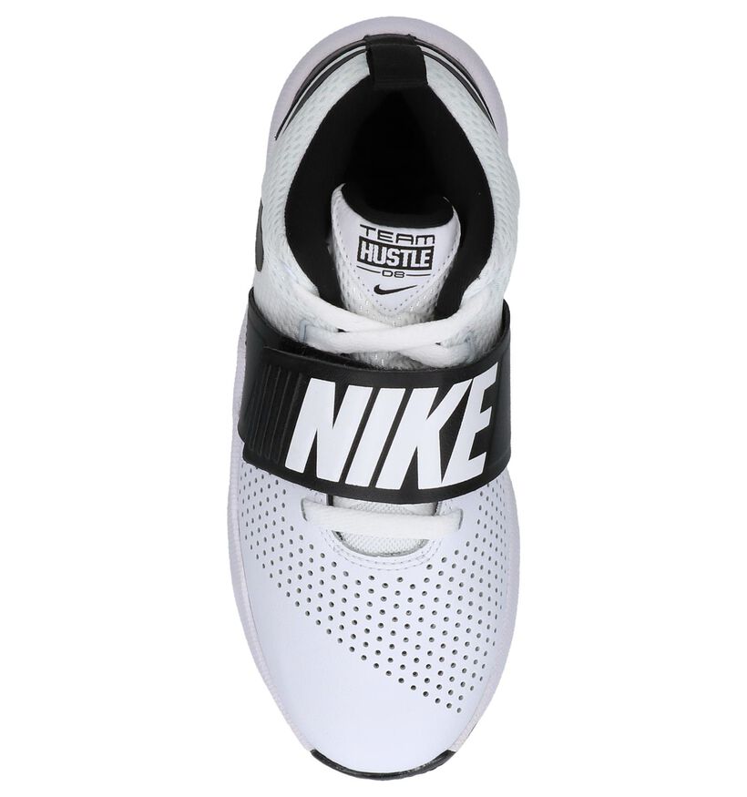 Witte Sneakers Nike Team Hustle in kunstleer (238339)