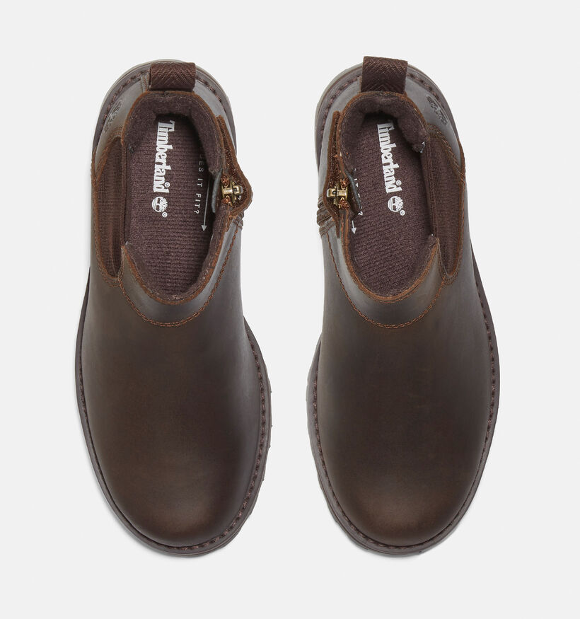 Timberland Courma Kid Chelsea Bottines en Marron pour filles, garçons (345250) - pour semelles orthopédiques