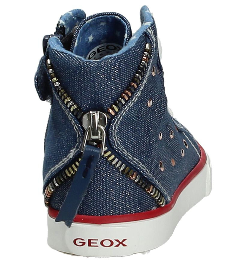 Hoge Sneakers Blauw Geox in stof (170557)
