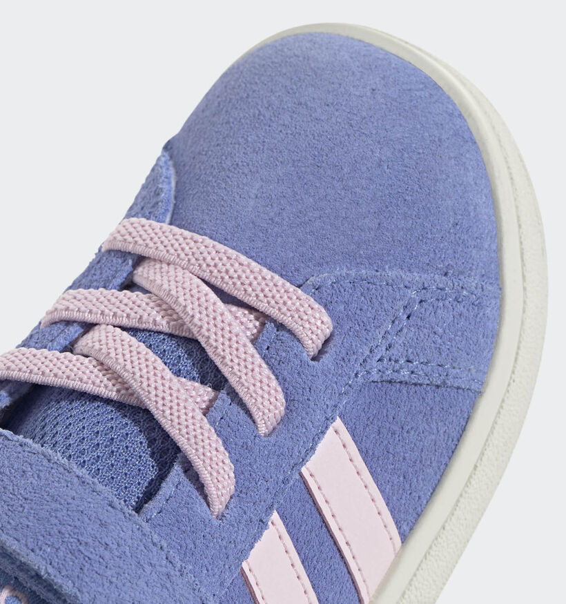 adidas Grand Court 00s Blauwe/Roze Sneakers voor meisjes (365404) - geschikt voor steunzolen