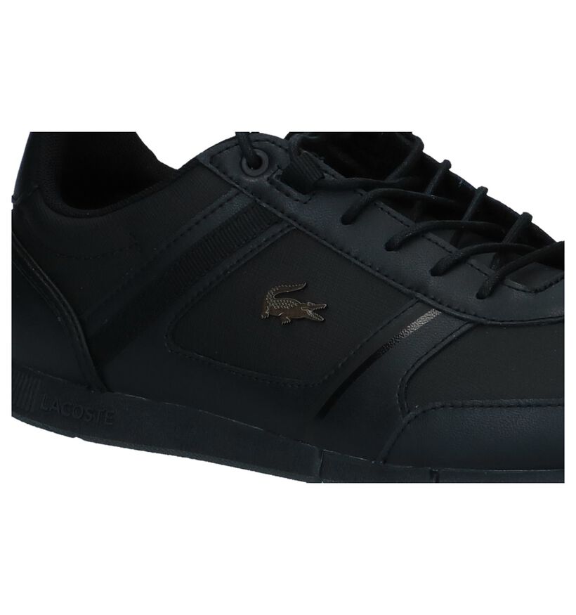 Zwarte Casual Schoenen Lacoste Menerva in leer (222671)