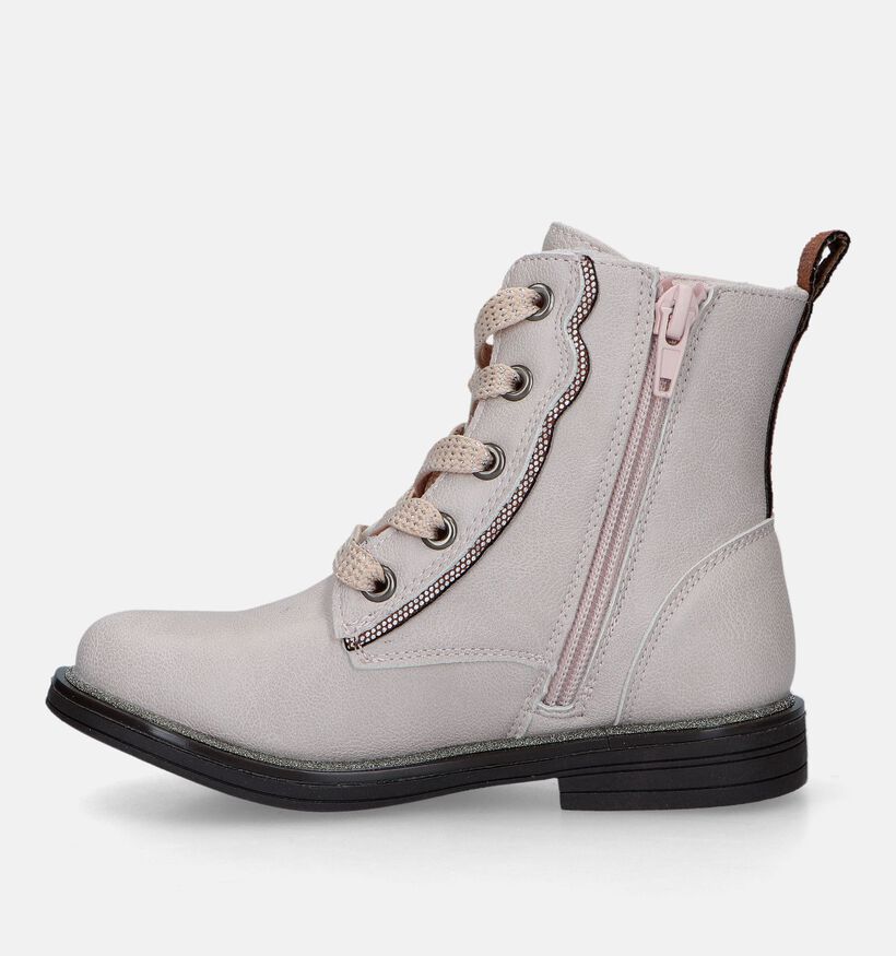 Milo & Mila Beige Bottines voor meisjes (329490)