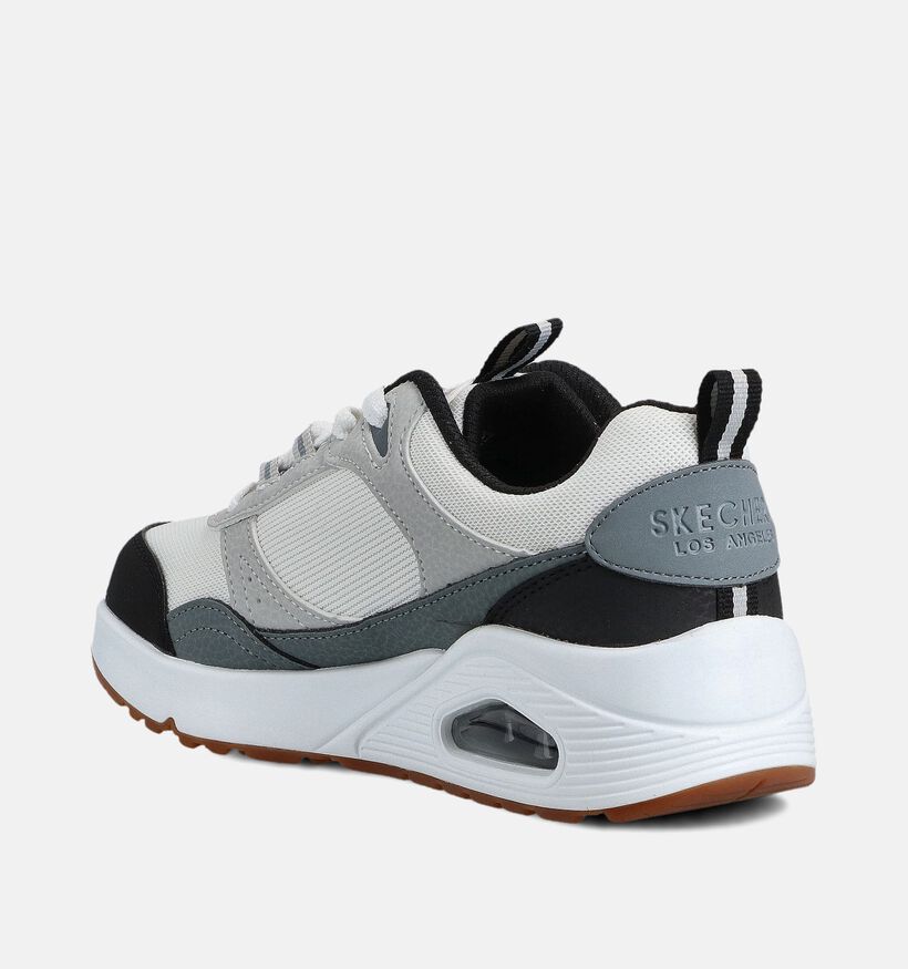Skechers Uno Retro Groove Witte Sneakers voor jongens, meisjes (367772) - geschikt voor steunzolen