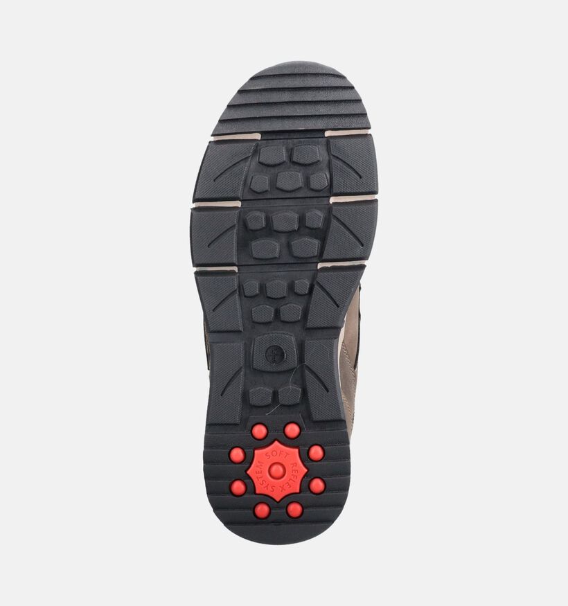 Relife Chaussures plates en Taupe pour hommes (377667) - pour semelles orthop&eacute;diques