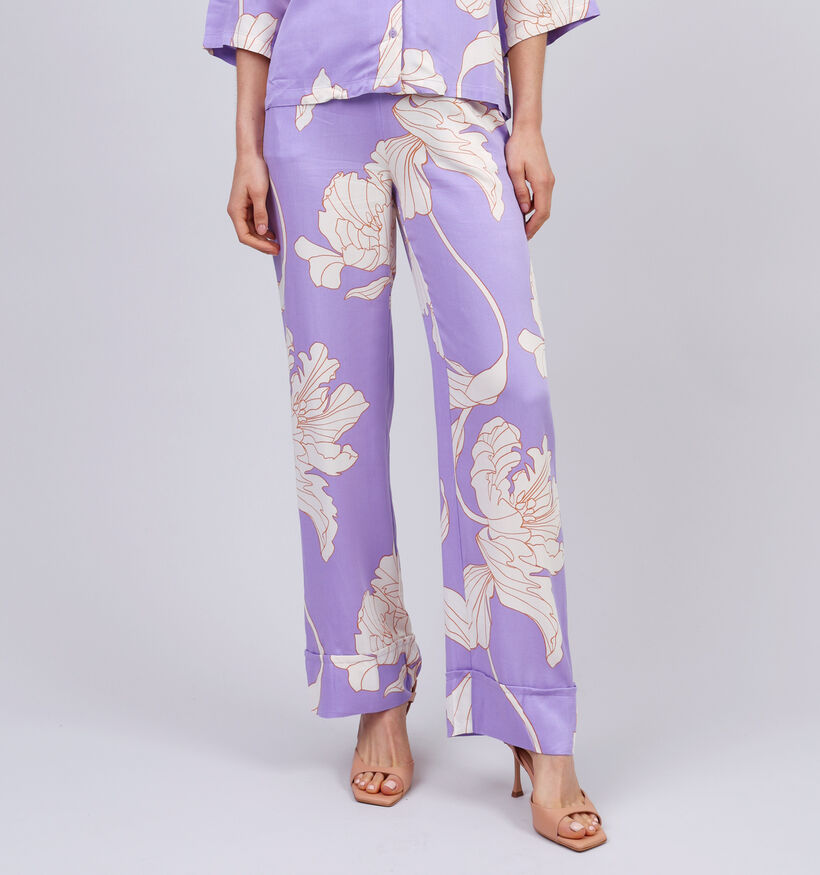 Vila Florenza Lila Geklede broek voor dames (353019)