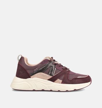 Poelman Low Sneakers Zwart/Oranje/Beige/Bruin/Taupe/Paars/Bordeaux/Groen