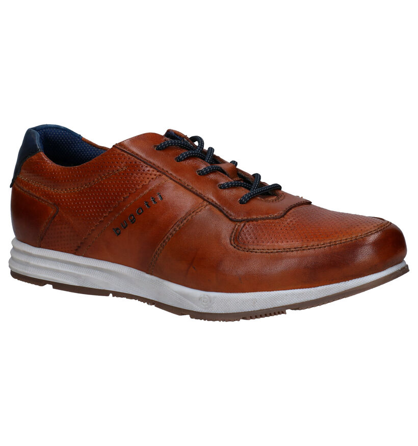 Bugatti Cognac Veterschoenen in leer (285120)