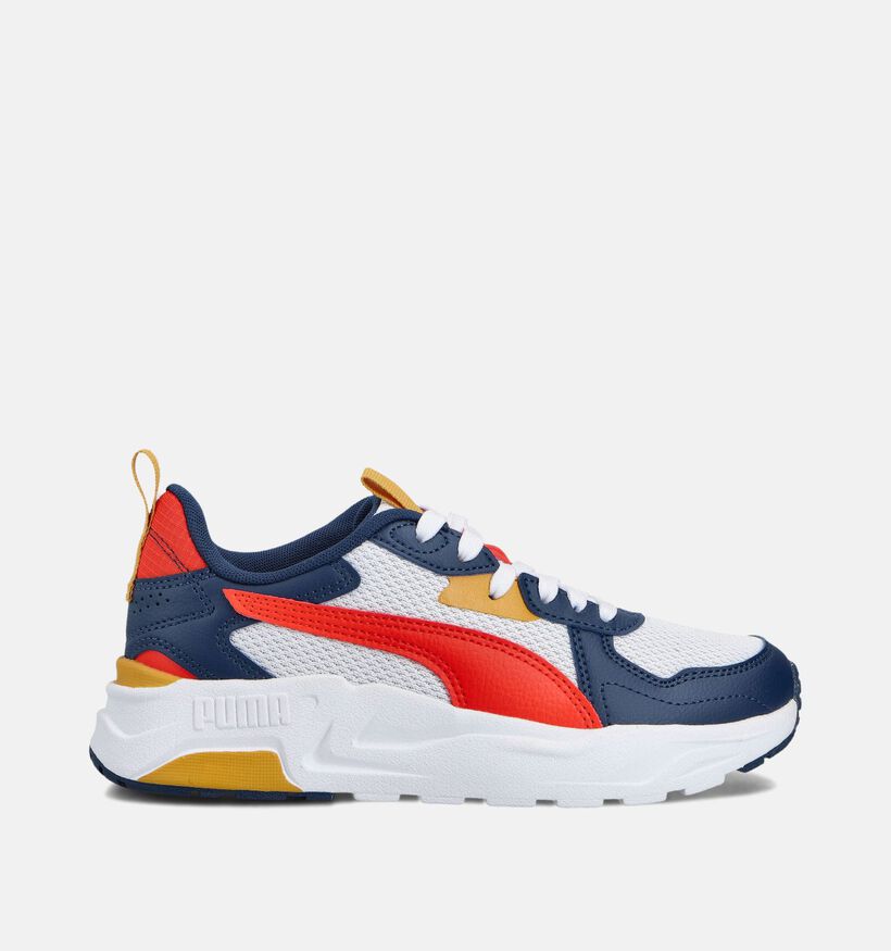 Puma Trinity Lite Witte Sneakers voor jongens, meisjes (359183) - geschikt voor steunzolen
