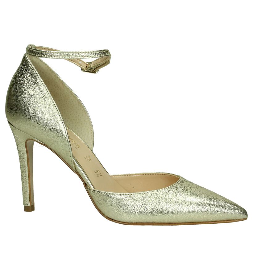 Les Autres Gouden Pump High Heels in leer (195916)