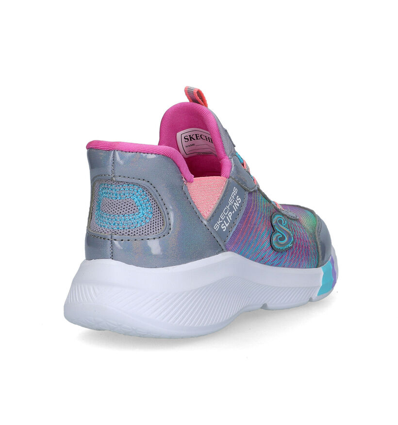 Skechers Dreamy Lites Baskets en Gris en textile (319544)