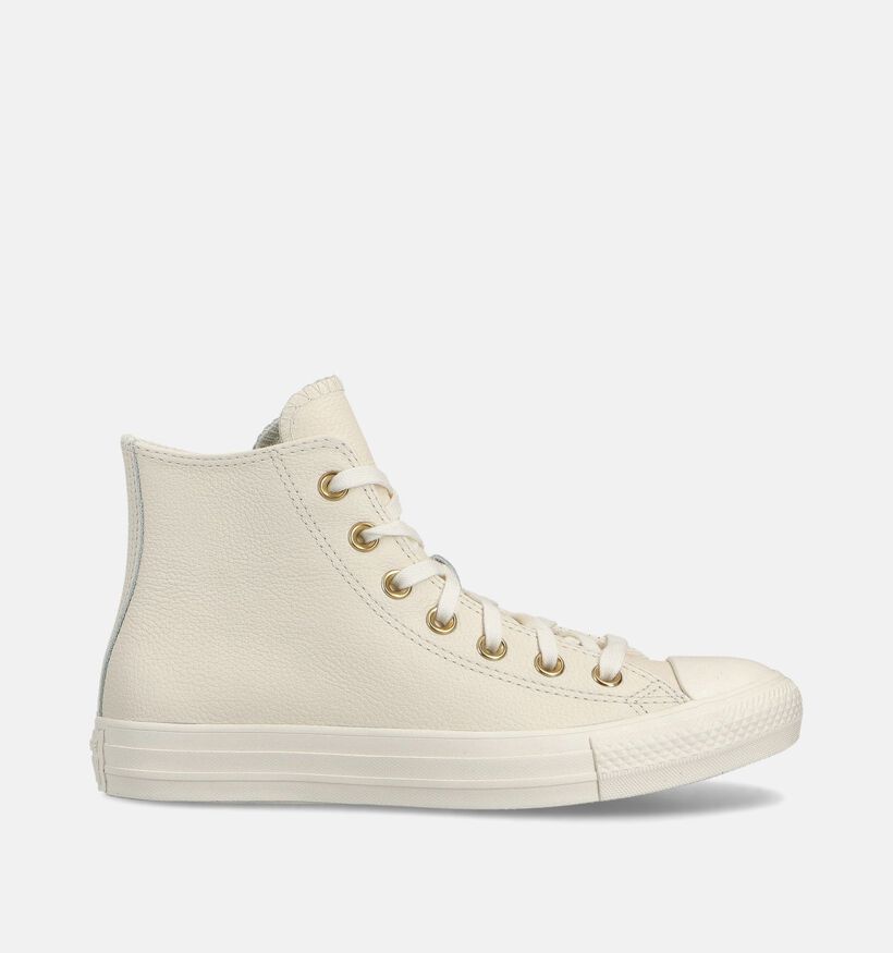 Converse Chuck Taylor All Star High Baskets montantes en Beige pour femmes (359973) - pour semelles orthopédiques