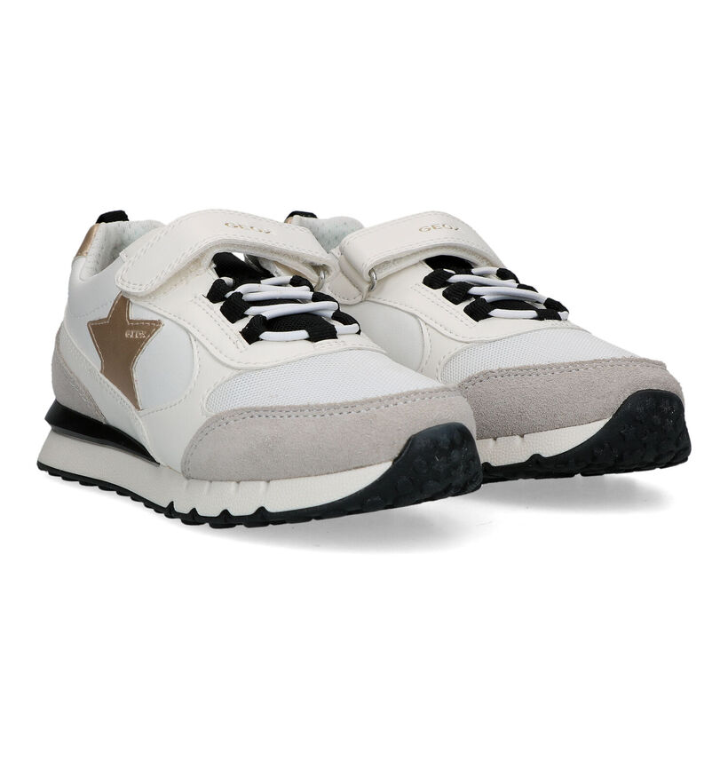 Geox Fastics Witte Sneakers voor meisjes (326633) - geschikt voor steunzolen