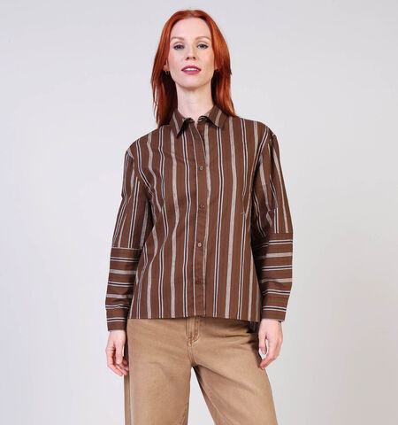 Ador&eacute; Blouses Wit/Bruin/Blauw/Roze
