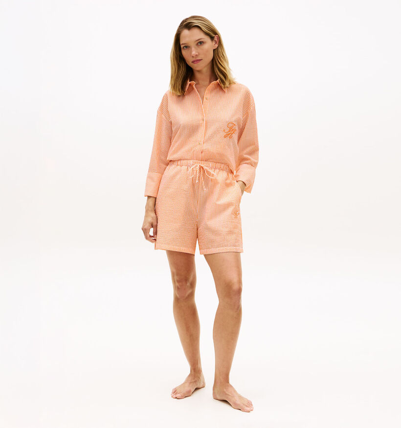 Tommy Hilfiger Seersucker Oranje Short voor dames (369267)