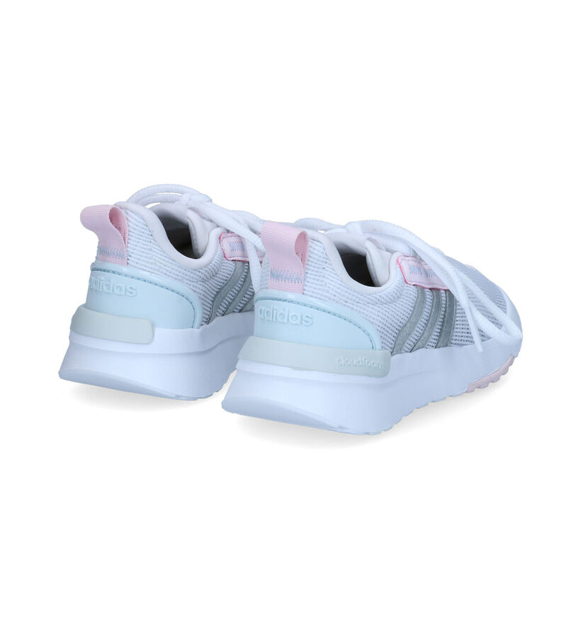 adidas Racer Baskets en Blanc pour filles (308074) - pour semelles orthopédiques