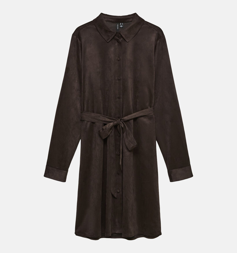 Vero Moda Katty Robe mi-longues en Brun fonc&eacute; pour femmes (379705)