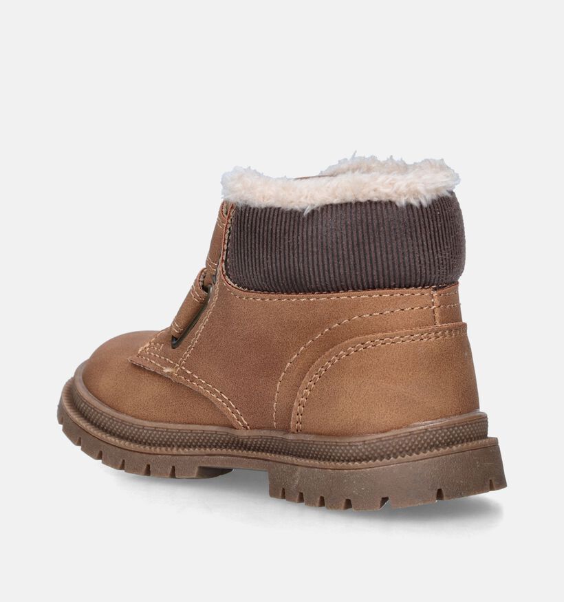 Milo & Mila Cognac Babyboots voor jongens (347108) - geschikt voor steunzolen