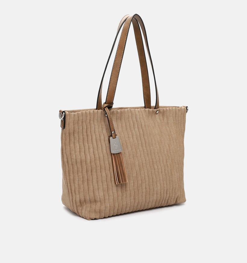 Emily & Noah Nathalie Taupe Shopper voor dames (331297)