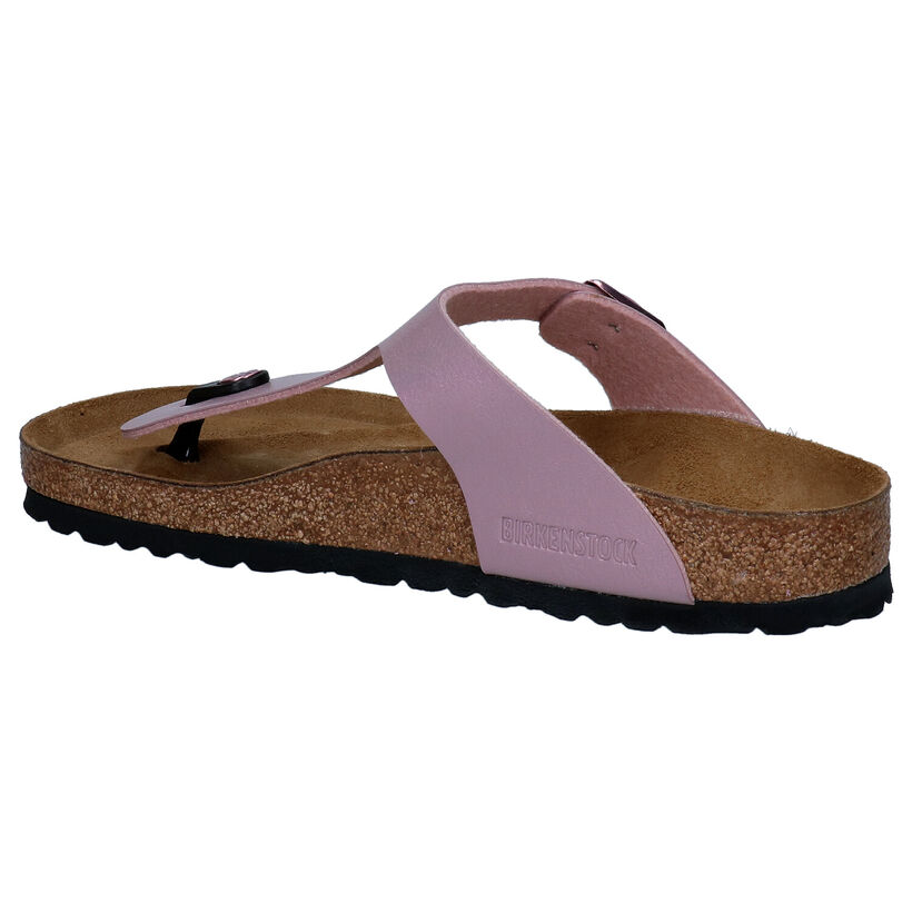 Birkenstock Gizeh Birko-Flor Tongs en Noir pour femmes (338058)